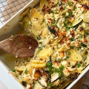 Abwechslungsreich und gesund: mein Zucchini Kartoffel Auflauf- Rezept
